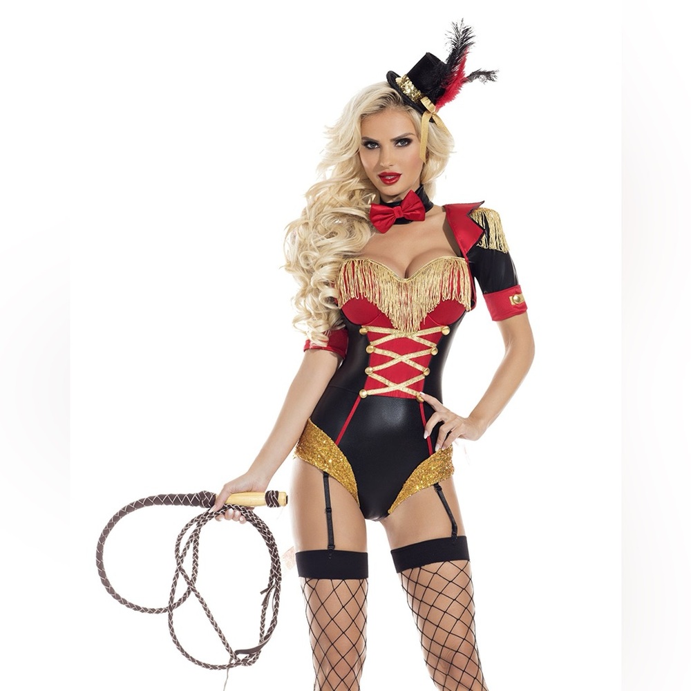 Party King Ringmaster Costume - Red, Black, and Gold